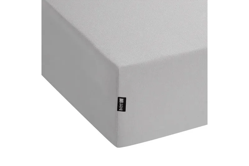 Laken med strikk Hofuf Grå, 140x200 cm - Grå, 140x200 cm - Tekstiler - Sengetøy - Laken - Dra på laken