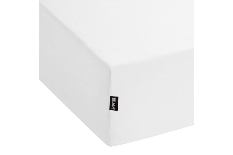 Laken med strikk Hofuf Hvit, 140x200 cm - Hvit, 140x200 cm - Tekstiler - Barnetekstiler - Sengetøy til barn - Sprinkelseng sengetøy - Laken sprinkelseng