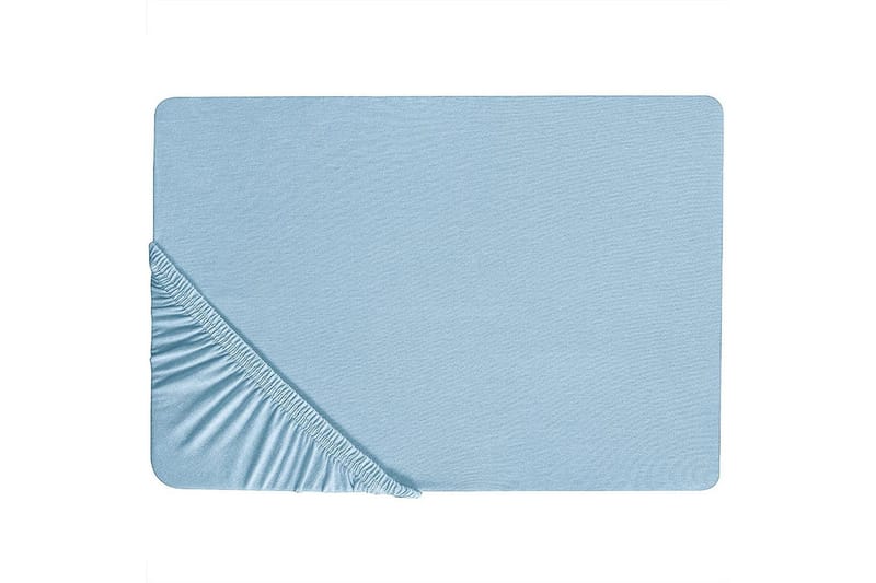 Laken med strikk Hofuf Lys blå, 160x200 cm - Lys blå, 160x200 cm - Tekstiler - Sengetøy - Laken - Dra på laken