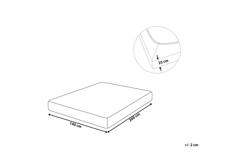 Laken med strikk Hofuf Rosa, 140x200 cm - Rosa, 140x200 cm - Tekstiler - Sengetøy - Laken - Dra på laken