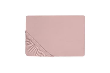 Laken med strikk Hofuf Rosa, 140x200 cm