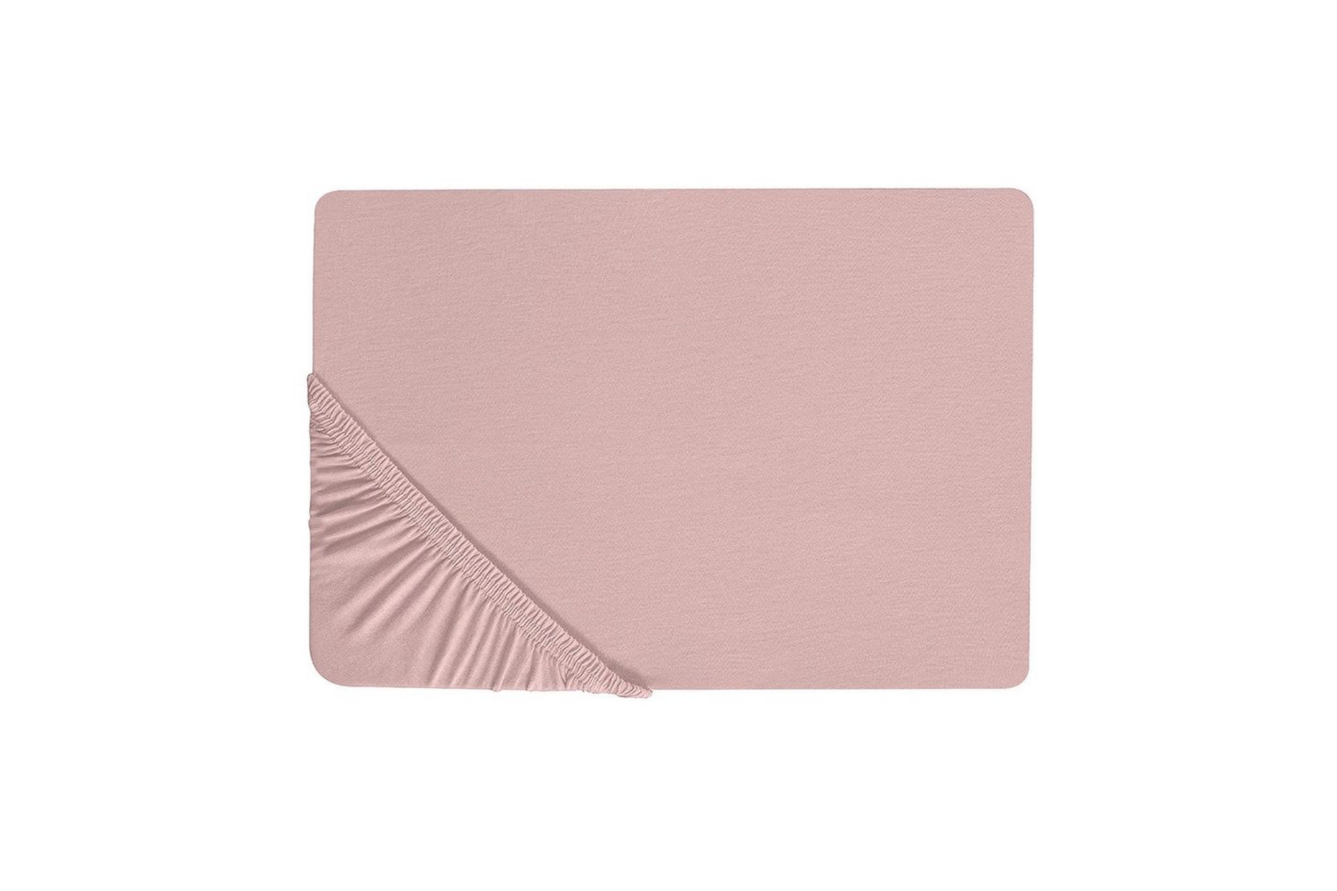 Laken med strikk Hofuf Rosa, 180x200 cm - Rosa, 180x200 cm - Tekstiler - Sengetøy - Laken - Dra på laken