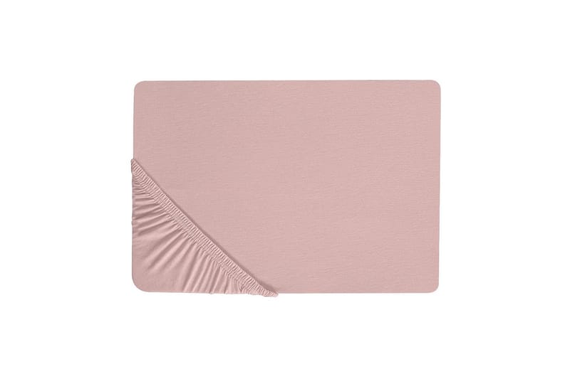 Laken med strikk Hofuf Rosa, 180x200 cm - Rosa, 180x200 cm - Tekstiler - Sengetøy - Laken - Dra på laken