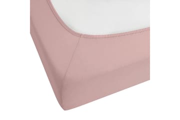Laken med strikk Hofuf Rosa, 180x200 cm - Rosa, 180x200 cm - Tekstiler - Sengetøy - Laken - Dra på laken