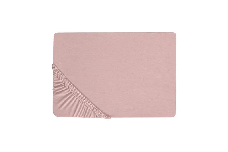 Laken med strikk Hofuf Rosa, 180x200 cm - Rosa, 180x200 cm - Tekstiler - Sengetøy - Laken - Dra på laken