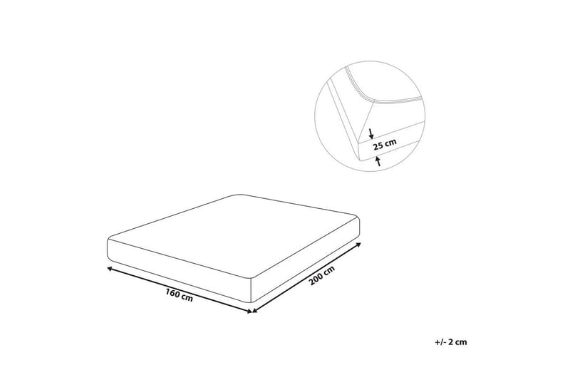 Laken med strikk Hofuf Svart, 160x200 cm - Svart, 160x200 cm - Tekstiler - Sengetøy - Laken - Dra på laken