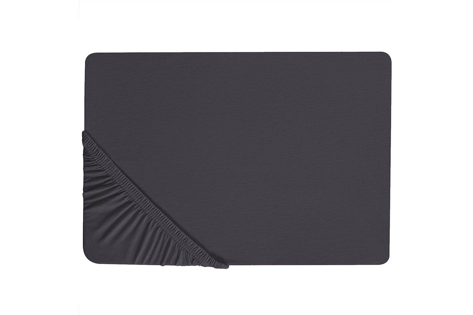 Laken med strikk Hofuf Svart, 180x200 cm - Svart, 180x200 cm - Tekstiler - Sengetøy - Laken - Dra på laken