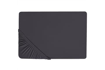 Laken med strikk Hofuf Svart, 180x200 cm