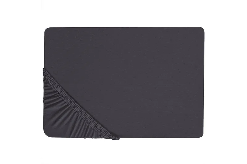 Laken med strikk Hofuf Svart, 180x200 cm - Svart, 180x200 cm - Tekstiler - Sengetøy - Laken - Dra på laken
