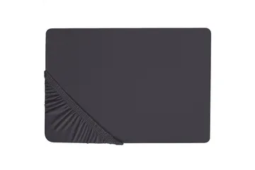 Laken med strikk Hofuf Svart, 90x200 cm