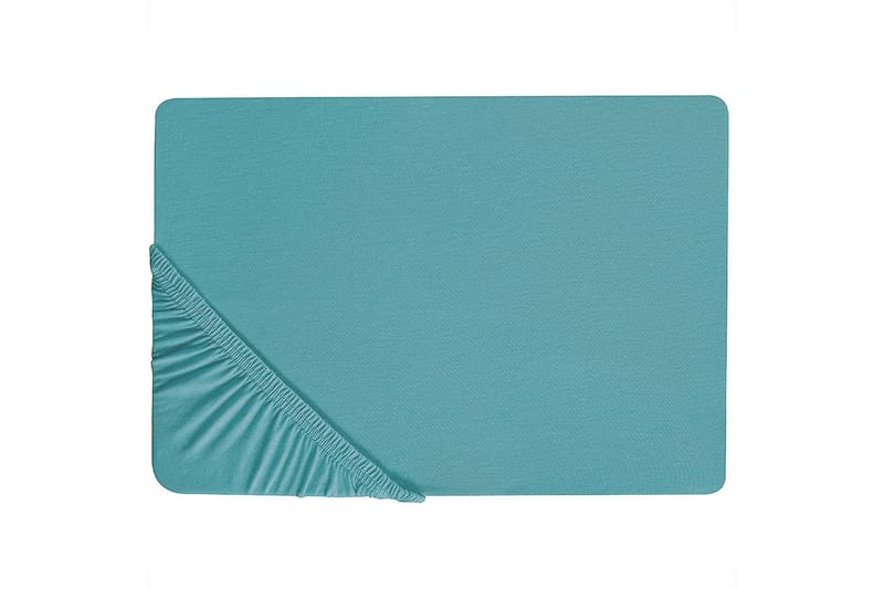 Laken med strikk Hofuf Turkis, 160x200 cm - Turkis, 160x200 cm - Tekstiler - Sengetøy - Laken - Dra på laken