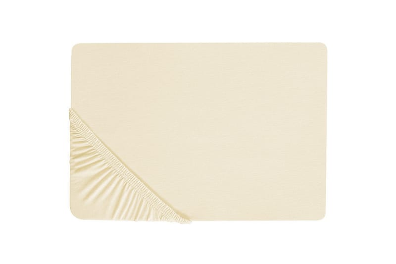 Laken med strikk Janbu Beige, 160x200 cm - Beige, 160x200 cm - Tekstiler - Sengetøy - Laken - Dra på laken