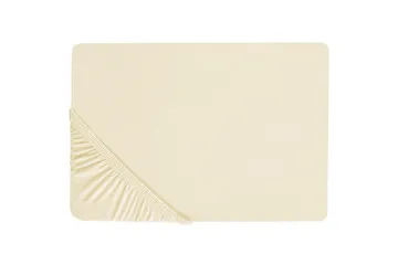Laken med strikk Janbu Beige, 180x200 cm