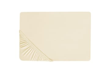 Laken med strikk Janbu Beige, 200x200 cm