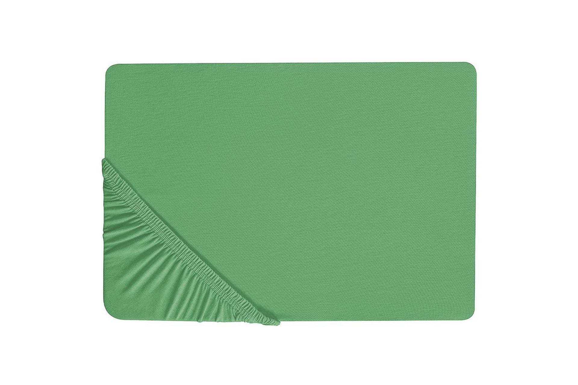 Laken med strikk Janbu Grønn, 140x200 cm - Grønn, 140x200 cm - Tekstiler - Sengetøy - Laken - Dra på laken