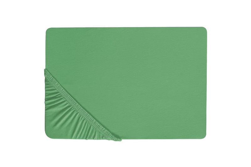 Laken med strikk Janbu Grønn, 160x200 cm - Grønn, 160x200 cm - Tekstiler - Sengetøy - Laken - Dra på laken