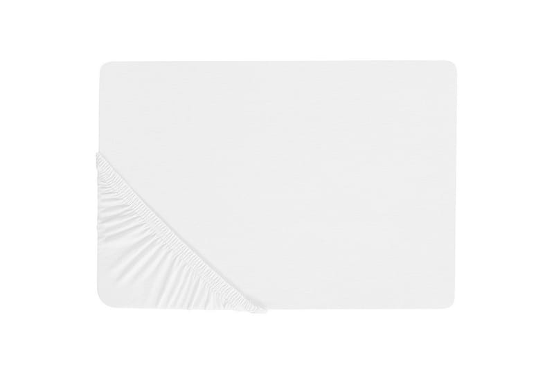 Laken med strikk Janbu Hvit, 200x200 cm - Hvit, 200x200 cm - Tekstiler - Sengetøy - Laken - Dra på laken