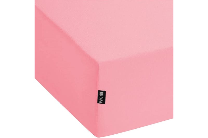 Laken med strikk Janbu Korall, 200x200 cm - Korall, 200x200 cm - Tekstiler - Sengetøy - Laken - Dra på laken