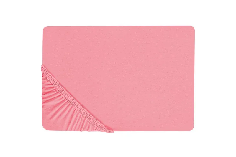 Laken med strikk Janbu Korall, 90x200 cm - Korall, 90x200 cm - Tekstiler - Sengetøy - Laken - Dra på laken