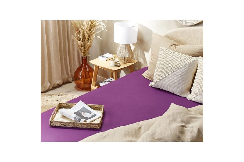Laken med strikk Janbu Lilla, 160x200 cm - Lilla, 160x200 cm - Tekstiler - Sengetøy - Laken - Dra på laken