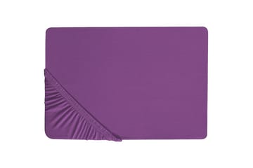Laken med strikk Janbu Lilla, 160x200 cm