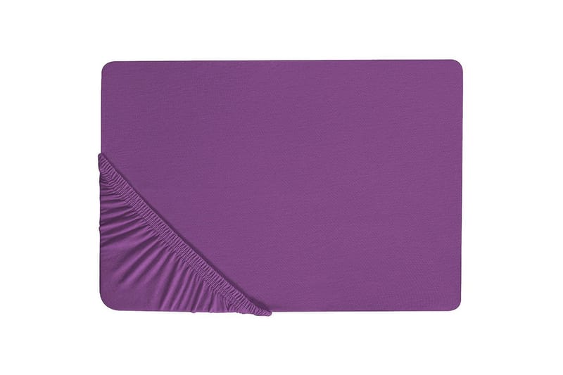 Laken med strikk Janbu Lilla, 200x200 cm - Lilla, 200x200 cm - Tekstiler - Sengetøy - Laken - Dra på laken