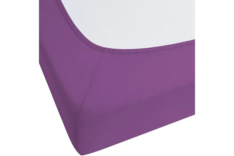 Laken med strikk Janbu Lilla, 90x200 cm - Lilla, 90x200 cm - Tekstiler - Sengetøy - Laken - Dra på laken