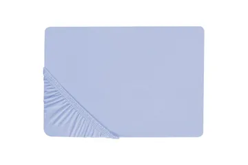 Laken med strikk Janbu Lys blå, 180x200 cm