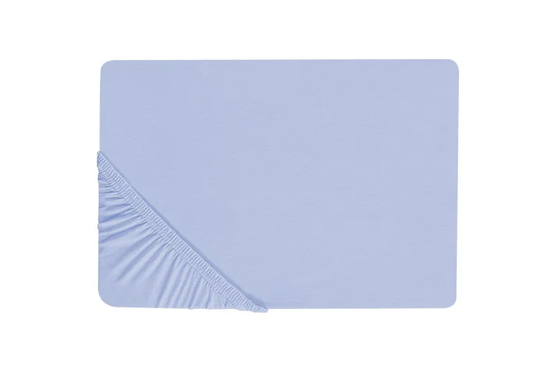 Laken med strikk Janbu Lys blå, 180x200 cm - Lys blå, 180x200 cm - Tekstiler - Sengetøy - Laken - Dra på laken