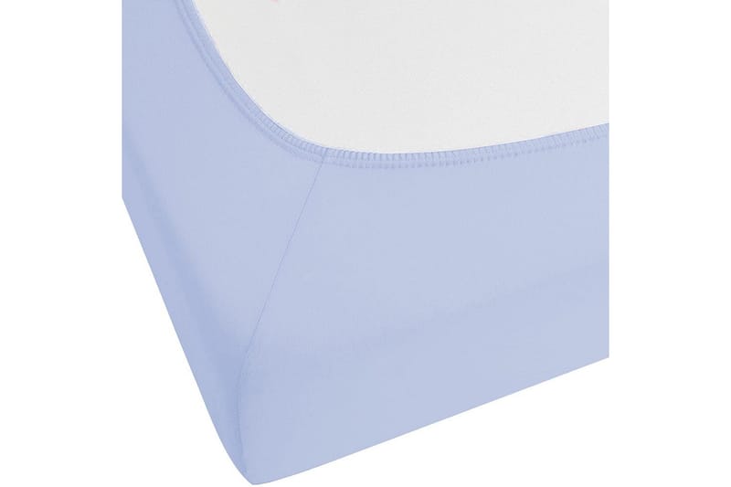 Laken med strikk Janbu Lys blå, 200x200 cm - Lys blå, 200x200 cm - Tekstiler - Sengetøy - Laken - Dra på laken