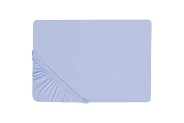 Laken med strikk Janbu Lys blå, 90x200 cm