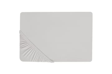 Laken med strikk Janbu Lys grå, 140x200 cm