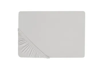 Laken med strikk Janbu Lys grå, 90x200 cm