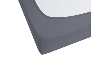 Laken med strikk Janbu Mørk grå, 90x200 cm - Mørk grå, 90x200 cm - Tekstiler - Sengetøy - Laken - Dra på laken