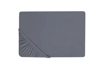 Laken med strikk Janbu Mørk grå, 90x200 cm