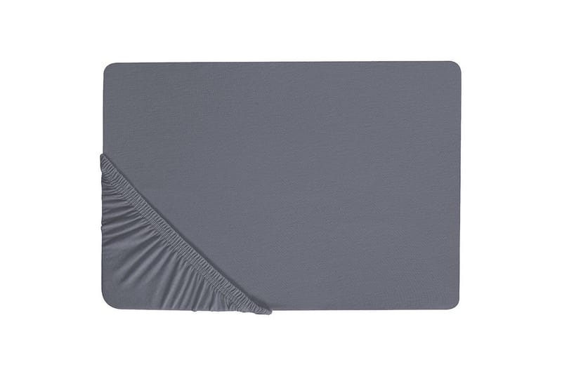 Laken med strikk Janbu Mørk grå, 90x200 cm - Mørk grå, 90x200 cm - Tekstiler - Sengetøy - Laken - Dra på laken