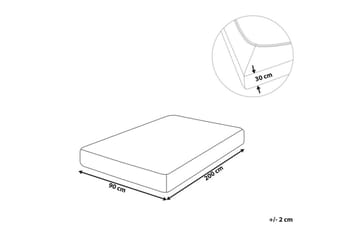 Laken med strikk Janbu Mørk grå, 90x200 cm - Mørk grå, 90x200 cm - Tekstiler - Sengetøy - Laken - Dra på laken