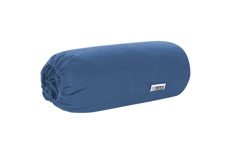 Laken med strikk Janbu Marineblå, 200x200 cm - Marineblå, 200x200 cm - Tekstiler - Barnetekstiler - Sengetøy til barn - Sprinkelseng sengetøy - Laken sprinkelseng