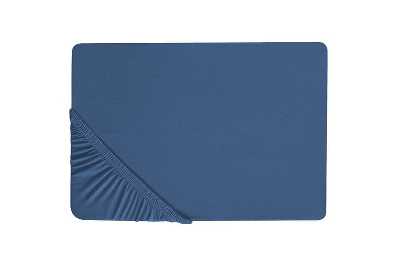 Laken med strikk Janbu Marineblå, 90x200 cm - Marineblå, 90x200 cm - Tekstiler - Sengetøy - Laken - Dra på laken