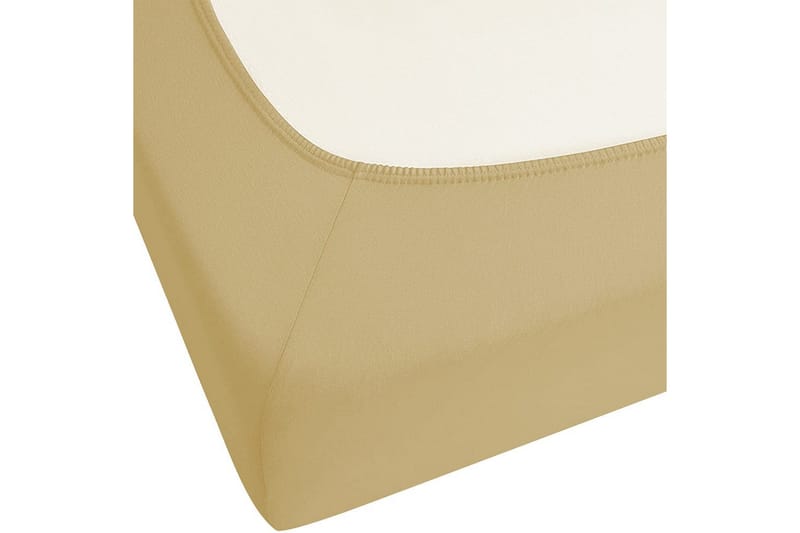 Laken med strikk Janbu Oliven grønn, 180x200 cm - Oliven grønn, 180x200 cm - Tekstiler - Barnetekstiler - Sengetøy til barn - Sprinkelseng sengetøy - Laken sprinkelseng