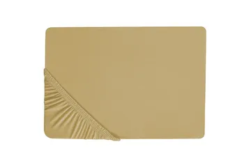 Laken med strikk Janbu Oliven grønn, 90x200 cm