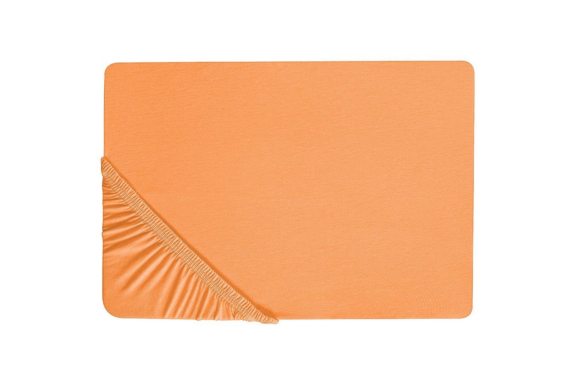Laken med strikk Janbu Oransje, 90x200 cm - Oransje, 90x200 cm