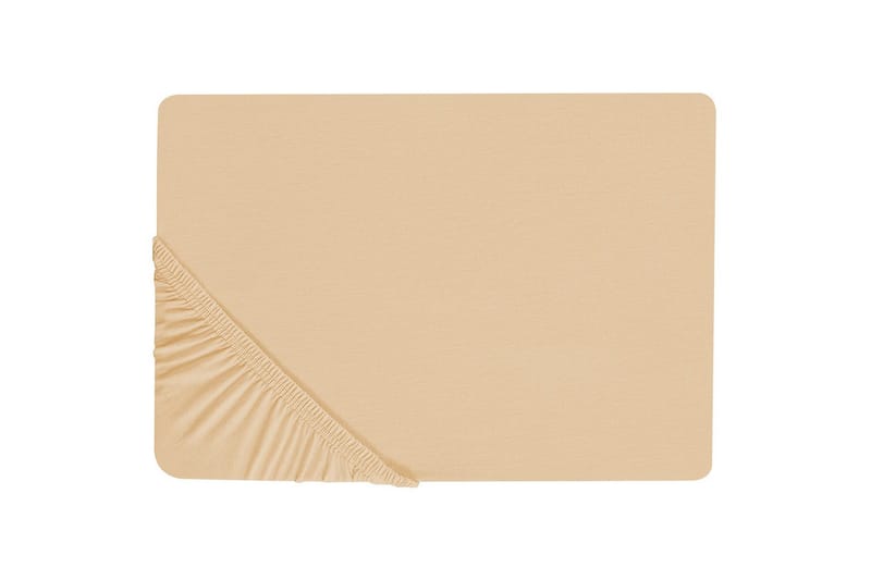 Laken med strikk Janbu Sandbeige, 160x200 cm - Sandbeige, 160x200 cm - Tekstiler - Sengetøy - Laken - Dra på laken