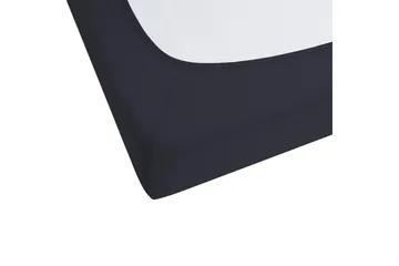 Laken med strikk Janbu Svart, 90x200 cm - Svart, 90x200 cm - Tekstiler - Sengetøy - Laken - Dra på laken