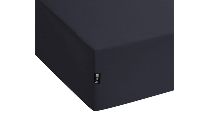 Laken med strikk Janbu Svart, 90x200 cm - Svart, 90x200 cm - Tekstiler - Sengetøy - Laken - Dra på laken