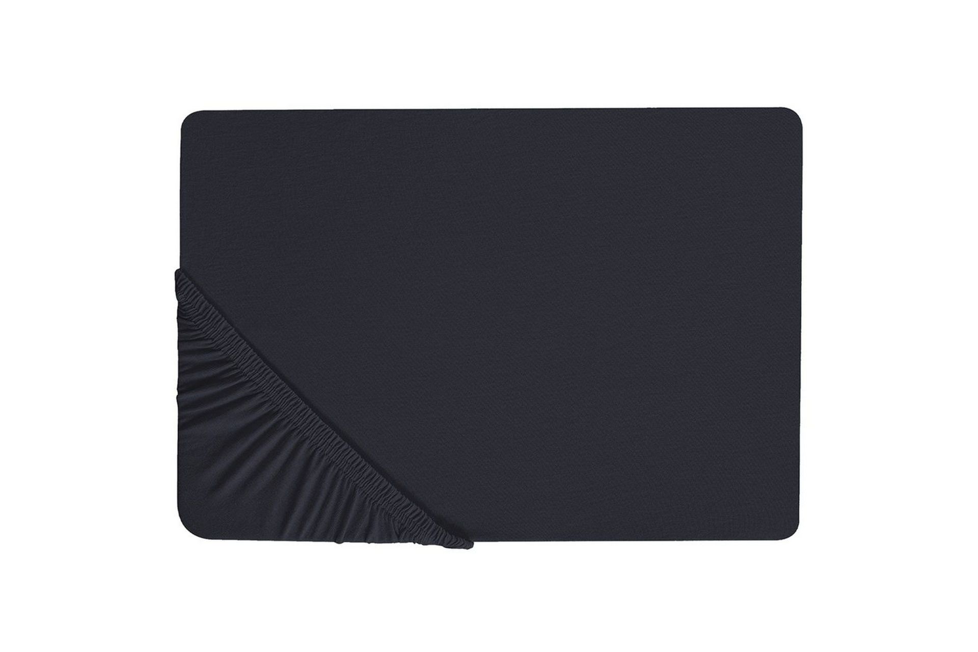 Laken med strikk Janbu Svart, 90x200 cm - Svart, 90x200 cm