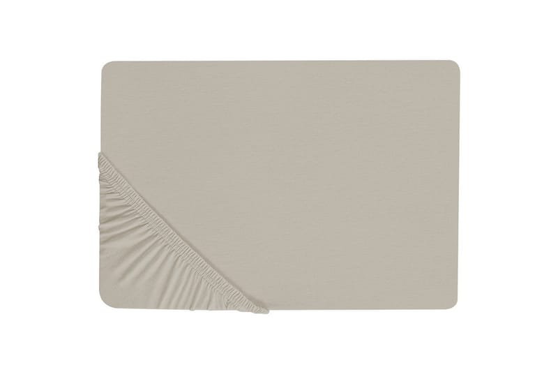 Laken med strikk Janbu Taupe, 160x200 cm - Taupe, 160x200 cm - Tekstiler - Sengetøy - Laken - Dra på laken