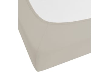 Laken med strikk Janbu Taupe, 160x200 cm - Taupe, 160x200 cm - Tekstiler - Sengetøy - Laken - Dra på laken