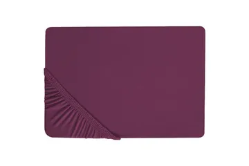 Laken med strikk Janbu Vinrød, 180x200 cm