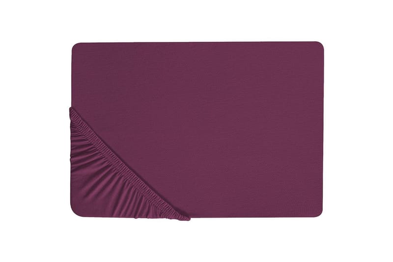 Laken med strikk Janbu Vinrød, 180x200 cm - Vinrød, 180x200 cm - Tekstiler - Barnetekstiler - Sengetøy til barn - Sprinkelseng sengetøy - Laken sprinkelseng